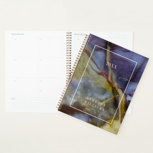 Voeg uw naam toe | Paarse Jaspis Planner (Display)