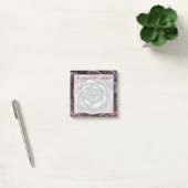 Voeg uw naam toe | Paarse Succulent Close-Up Post-it® Notes (Kantoor)