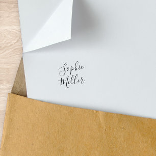 Voeg uw naam toe Stijlvolle kalligrafie script Zelfinktende Stempel