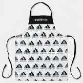 Voeg uw naam van het Logo Patroon toe Schort (Voorkant)