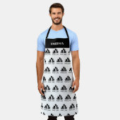Voeg uw naam van het Logo Patroon toe Schort (Gedragen)