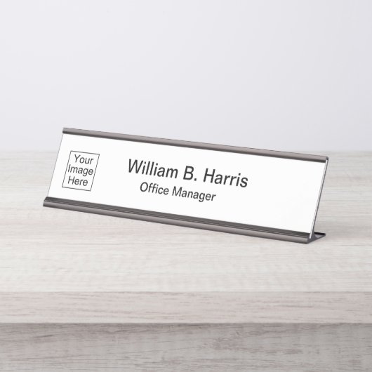 Voeg Uw naamplaatjes van de Logo van het Bedrijf t (Voorkant)