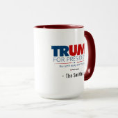 Voeg Uw NaamTrump toe voor President Mok (Voorkant rechts)