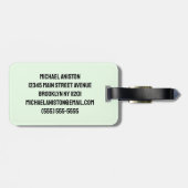 Voeg uw NAM Green Tractor Boerderij Waterverf toe Bagagelabel (Achterkant horizontaal)