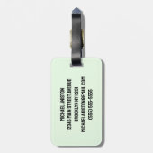 Voeg uw NAM Green Tractor Boerderij Waterverf toe Bagagelabel (Achterkant verticaal)