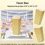 Voeg uw namen toe Gouden Gele Bloemen Bedankdoosjes<br><div class="desc">Bekijk het assortiment Favor Dozen - Voeg uw Namen toe</div>