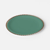 Voeg uw ontwerp of foto toe aan de Gold Bronze-gre Papieren Bordje (Gekanteld)