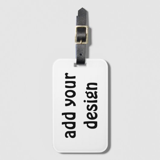 voeg uw ontwerp toe bagagelabel (Voorkant (verticaal))