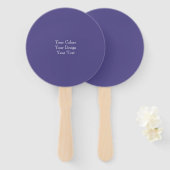 Voeg uw ontwerp toe - Creëer uw eigen ontwerp Handwaaier (Voorkant en achterkant)