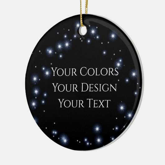 Voeg uw ontwerp toe - Creëer uw eigen ontwerp Keramisch Ornament (Links)