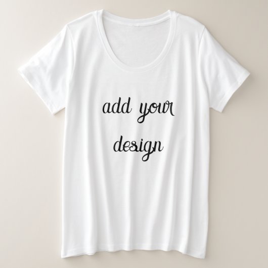 voeg uw ontwerp toe grote maat t-shirt (Design voorkant)