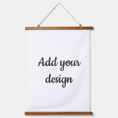 Voeg uw ontwerp toe hangend wandkleed (Voorkant)