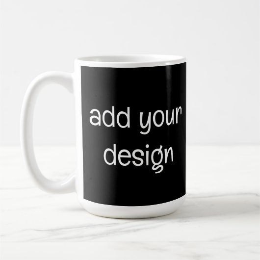voeg uw ontwerp toe koffiemok (Links)