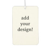 voeg uw ontwerp toe luchtverfrisser (Voorkant)