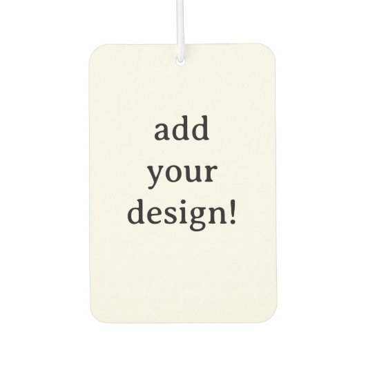 voeg uw ontwerp toe luchtverfrisser (Voorkant)