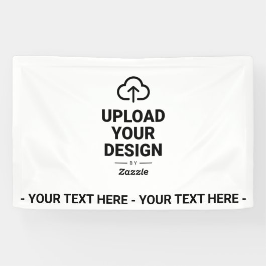 Voeg uw ontwerp toe met een aangepast bericht spandoek (Horizontaal)