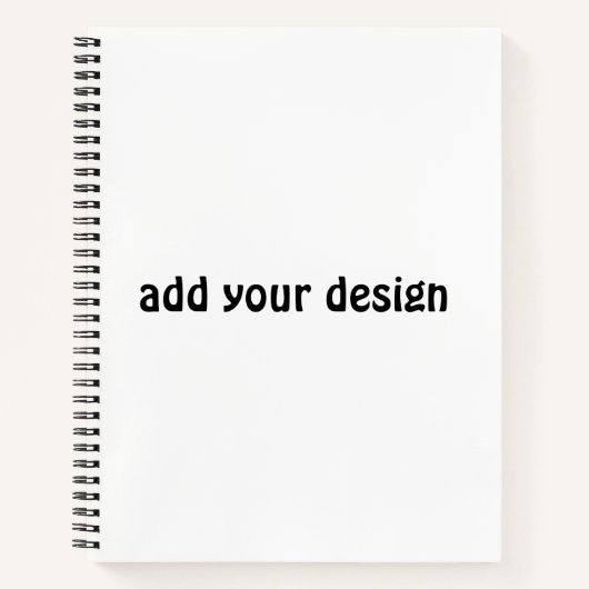 voeg uw ontwerp toe notitieboek (Voorkant)
