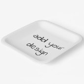 voeg uw ontwerp toe papieren bordje (Gebogen)