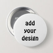voeg uw ontwerp toe ronde button 7,6 cm (Voorkant /achterkant)
