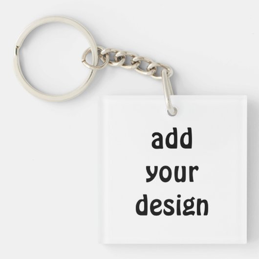 voeg uw ontwerp toe sleutelhanger (Voorkant)