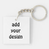 voeg uw ontwerp toe sleutelhanger (Achterkant)