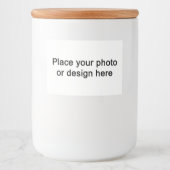 voeg uw ontwerp toe voedselcontainer etiket (Voorkant)