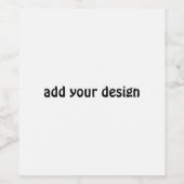 voeg uw ontwerp toe wijn etiket (Enkel label)