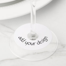 voeg uw ontwerp toe wijnglaslabel