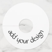 voeg uw ontwerp toe wijnglaslabel (Voorkant)