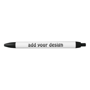 voeg uw ontwerp toe zwarte inkt pen
