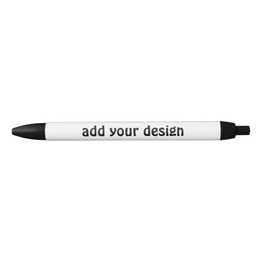 voeg uw ontwerp toe zwarte inkt pen (Voorkant)