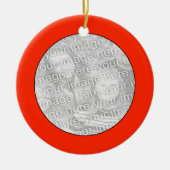 Voeg uw ornament van de Cirkel van het Rood van de (Voorkant)