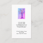 Voeg uw Paars Visitekaartje toe (Achterkant)