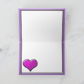 Voeg Uw Paarse Liefde van Foto's voor de Kaart van (Binnen)