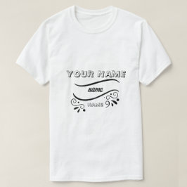 voeg uw persoonlijke logo naam toe t-shirt