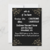 Voeg uw Photo Halloween-uitnodiging toe Kaart (Achterkant)