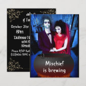 Voeg uw Photo Halloween-uitnodiging toe Kaart (Voorkant / Achterkant)