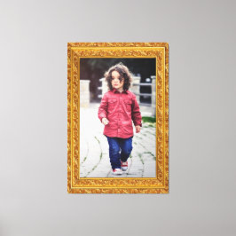 Voeg uw portret, familiefoto,... Gepersonaliseerd  Canvas Afdruk