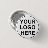 Voeg uw professionele bedrijfslogo toe ronde button 3,2 cm (Voorkant /achterkant)