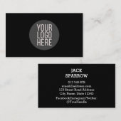 Voeg uw professionele logo toe visitekaartje (Voorkant / Achterkant)