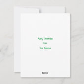 Voeg uw QR Code Bericht of Gift toe aan een Kerstm Feestdagenkaart (Achterkant)