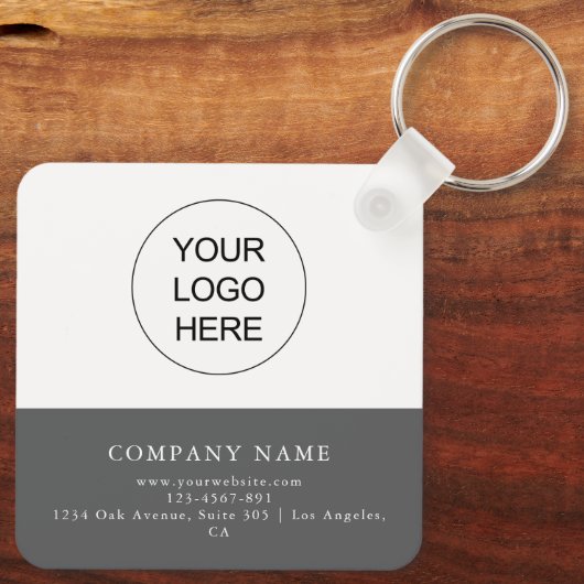 Voeg uw QR-code en Logo Business Promotional toe Sleutelhanger (Achterkant)