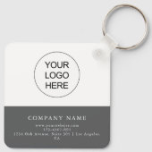 Voeg uw QR-code en Logo Business Promotional toe Sleutelhanger (Achterkant)