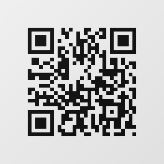 Voeg uw QR-code minimale business toe Raamsticker (Vel)
