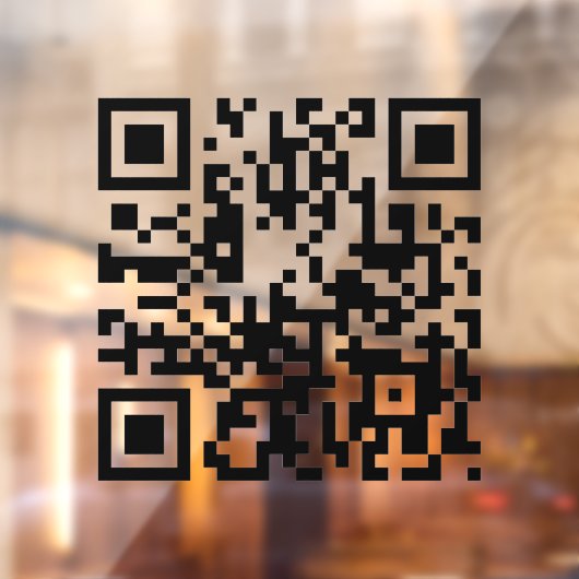 Voeg uw QR-code minimale business toe Raamsticker (Vel 2)
