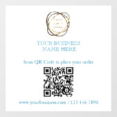 Voeg uw QR-code promotionele zakelijke Blauwgroen  Raamsticker (Vel)