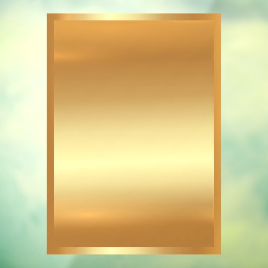 Voeg uw QR-code tekstlogo toe Gouden Achtergrond B Raamsticker (Vel 3)