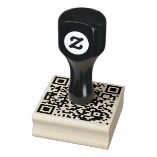 Voeg uw QR-code toe Eenvoudig voor zakelijke profe Rubberstempel