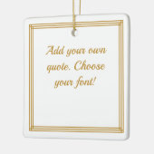 Voeg uw Quote Ceramic Ornaming toe Keramisch Ornament (Links)