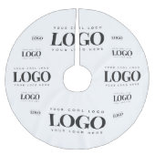 Voeg uw Rechthoek bedrijfs - Aangepast Logo patroo Kerstboom Rok (Voorkant)